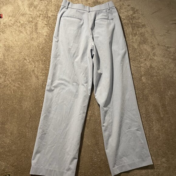 Uniqlo Pants Womens Small Light Blue Wide Leg Trousers High Rise Modest Casual - Picture 2 of 6
